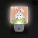 menggutong LED Dusk to Dawn Night Light Plastic in Green/Orange/White | 4.5 H x 3 W x 1.4 D in | Wayfair 21136W5N7V1T2HID4