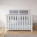 Child Craft Ocean Grove 4-in-1 Convertible Crib Wood in Gray/White | 47 H x 31.54 W x 55.87 D in | Wayfair F35501.83