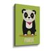 Zoomie Kids Panda Kids Nursery - Painting on Canvas Metal in Black/Gray/Green | 48 H x 32 W x 2 D in | Wayfair 3BDB24B2AE1B4FEA87D255AB0478F34A