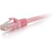 C2G C2G30201 25 ft. Cat6A Slim Ethernet Patch Cable Pink