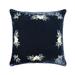 HiEnd Accents Stella Western Floral Embroidered Faux Silk Velvet Pillow