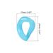 Acrylic Link Rings 35mm Quick Linking C-Clips Hooks for DIY Blue 48Pcs - 23mm