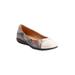 Extra Wide Width Women's The Fay Flat by Comfortview in Pink Multi (Size 8 WW)