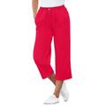 Plus Size Women's 7-Day Denim Capri by Woman Within in Vivid Red (Size 30 W) Pants