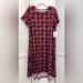 Lularoe Dresses | New Plus Size 2x Lularoe Carly Dress | Color: Brown | Size: 2x