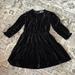 Zara Dresses | Girls Tiered Zara Velvet Dress | Color: Black | Size: 10g