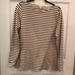 J. Crew Tops | J Crew Off White/Navy Striped Tunic Top Euc M | Color: Blue/Cream | Size: M