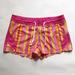 Nike Shorts | 90’s Vintage Nike Striped Board Shorts Women’s Medium | Color: Pink/Yellow | Size: M