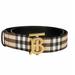 Burberry Accessories | Burberry Beige With Tag Tb Monogram Belt | Color: Brown/Cream | Size: S