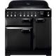 Rangemaster Elan Deluxe ELA90EIBL 90cm Electric Range Cooker with Induction Hob - Black - A/A Rated