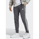 Sporthose ADIDAS SPORTSWEAR "ESSENTIALS FRENCH TERRY TAPERED CUFF 3STREIFEN HOSE" Gr. XXXL, N-Gr, grau (dark grey heather, white) Herren Hosen Trainingshosen