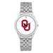 Unisex Silver Oklahoma Sooners Team Logo Rolled Link Bracelet Wristwatch