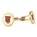 Gold Tuskegee Golden Tigers Logo Cufflinks