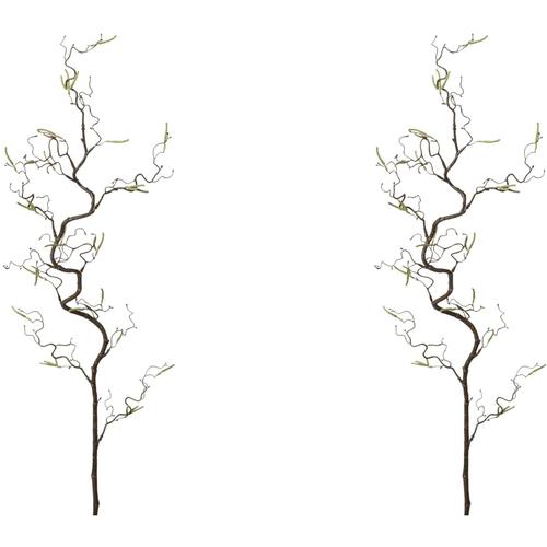 „Kunstzweig CREATIV GREEN „“Korkenzieherhasel““ Kunstpflanzen Gr. L: 120 cm, 2 St., braun Kunst-Zweige“