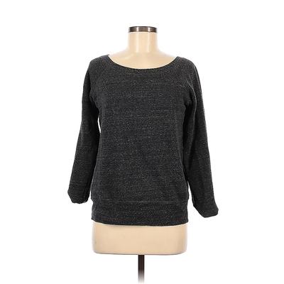 Bella + Canvas Sweatshirt: Gray Print Tops - Women's Size Medium