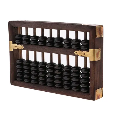Abacus chinois traditionnel en bois suanpan chinois vintage