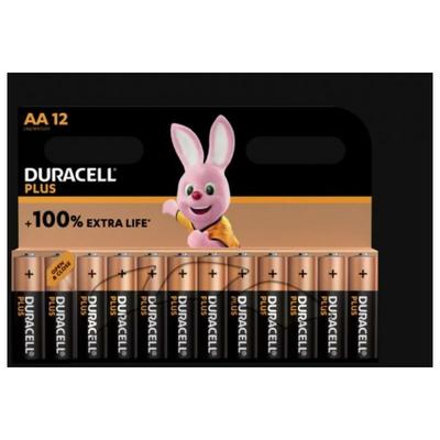 12 Duracell plus mn1500plus/b12 batterien - typ alkaline