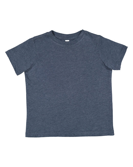 Rabbit Skins 3321 Toddler Fine Jersey T Shirt in Vintage Denim size 2 | Cotton LA3321, RS3321