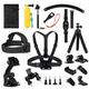 Kuptone Zubehör Kit für GoPro Hero 11 10 9 8 7 6 5 4 Max, GoPro Fusion, Insta360,DJI Osmo Action/Action 2, AKASO, Head Chest Wrist Strap+ Bike Mount+Saugnapf+ Floating Grip Bundle Set