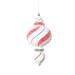 Vickerman 711408 - 9" White / Red / Green Swirl Shuttle Christmas Tree Ornament (2 pack) (MT2216590)