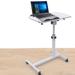 Adjustable-Height Rolling Laptop Desks Computer Stand