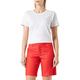 KAFFE Shorts Kalea Damen Bermuda Shorts Kurze Hose Mit Taschen Fiery Red 42