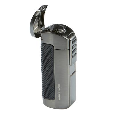 Lotus CEO Triple Flame Lighter Gun Metal - Gunmetal Satin