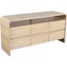 Latitude Run® Cresthill 6 Drawer 60" W Solid Wood Dresser Wood in White/Brown | 30 H x 60 W x 18 D in | Wayfair 3872FED6B1144ECBAA5F06A9EBBF5482