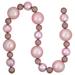 Northlight Seasonal 6' Shatterproof Ball 3-Finish Christmas Garland Plastic in Pink | 4 H x 72 D in | Wayfair NORTHLIGHT SM93813