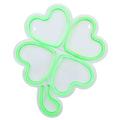 Northlight Seasonal 15" LED Lighted Neon Style Shamrock St. Patrick's Day Window Silhouette in Green | 15 H x 14 W x 2 D in | Wayfair