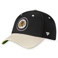 Men's Fanatics Branded Black/Khaki Chicago Blackhawks True Classics Retro Flex Hat