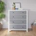 Child Craft Ocean Grove 38" Wide 4 - Drawer Chest Wood in Gray/White | 42.09 H x 38 W x 18.5 D in | Wayfair F05502.83