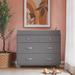 Child Craft Soho 3 Drawer Changing Table Dresser Wood in Gray | 36.5 H x 19 W x 42 D in | Wayfair F03909.87