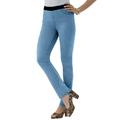 Plus Size Women's Invisible Stretch® All Day Straight-Leg Jean by Denim 24/7 in Light Stonewash (Size 42 W)