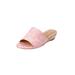 Women's The Capri Slip On Mule by Comfortview in Pink Embroidery (Size 11 M)