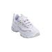 Women's The D'Lites Life Saver Sneaker by Skechers in White Marble Medium (Size 9 M)