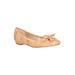 Women's Edie Flat by J. Renee in Natural Gold (Size 7 1/2 M)