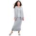 Plus Size Women's 3-Piece Skirt Set by Roaman's in Silver Shimmer (Size 44 W)