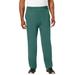 Men's Big & Tall Lightweight Jersey Open Bottom Sweatpants by KingSize in Blue Spruce (Size XL)