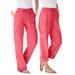 Plus Size Women's Convertible Length Cargo Pant by Woman Within in Sweet Coral (Size 34 W)
