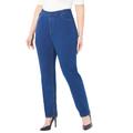 Plus Size Women's The Curvy Knit Jean by Catherines in Comfort Wash (Size 1X)