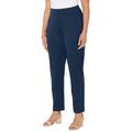 Plus Size Women's Liz&Me® Slim Leg Ponte Knit Pant by Liz&Me in Navy (Size 3X)