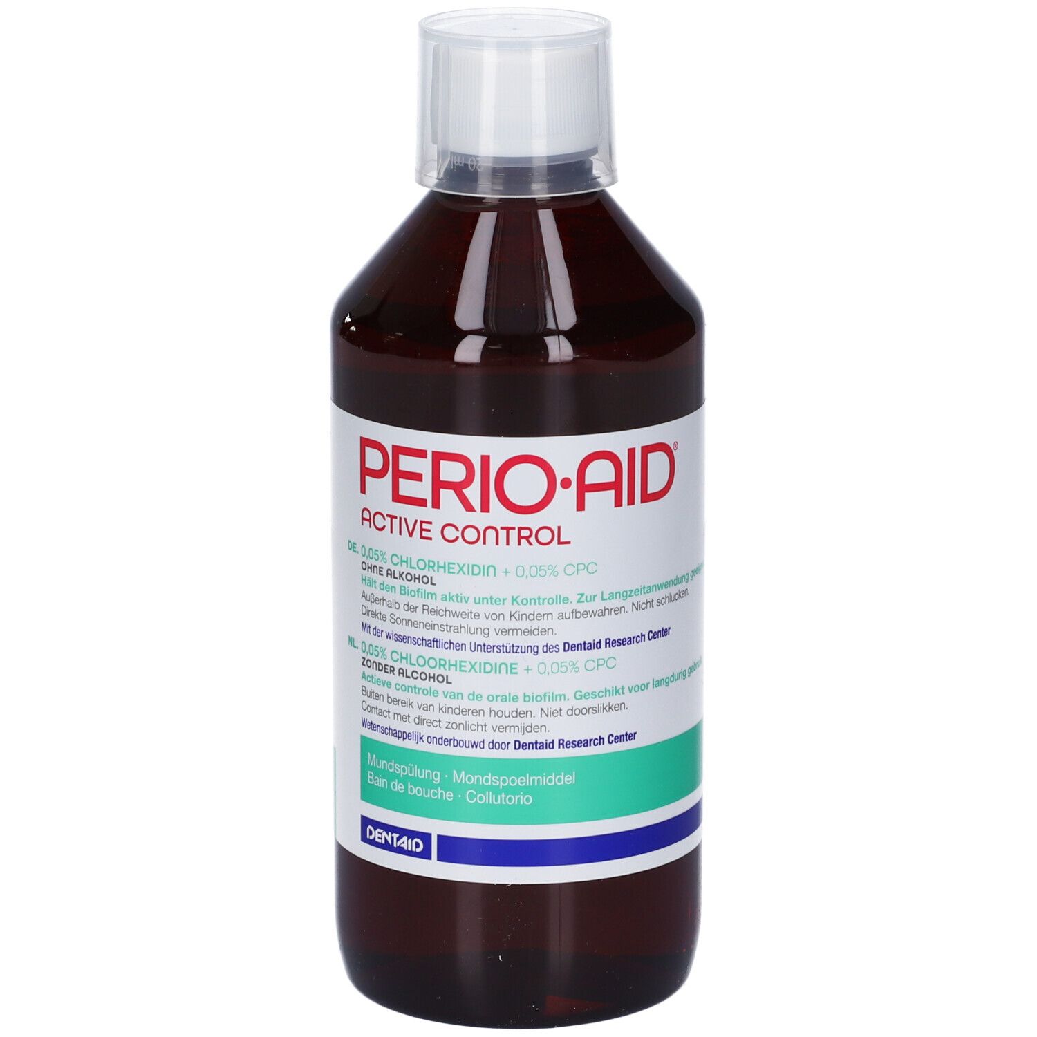 PERIO·AID® Active Control Collutorio Chx 0,05%+Cpc 0,05% 500 ml