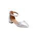 Extra Wide Width Women's The Loucia Pump by Comfortview in Silver (Size 7 1/2 WW)