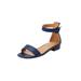 Extra Wide Width Women's The Alora Sandal by Comfortview in Navy (Size 12 WW)