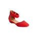 Women's The Rayna Flat by Comfortview in Hot Red (Size 7 1/2 M)