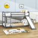 Holenice Twin over Twin Standard Bunk Bed by Isabelle & Max™ in Gray | 46 H x 42 W x 79 D in | Wayfair AB6B00667A8848A38ED6EFAD2D223B7A
