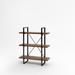 17 Stories 42.91" H x 35" W Iron Etagere Bookcase in Black/Brown/Gray | 42.91 H x 35 W x 12.5 D in | Wayfair 9259FC9D294D4774975A13290ADEB6F8