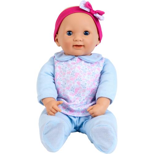 "Babypuppe KLEIN ""Baby Coralie"" Puppen bunt (hellblau, rosa) Kinder Altersempfehlung mit 30 lebensechten Funktionen"