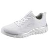 Sneaker SKECHERS "Graceful - Get Connected", Damen, Gr. 42, weiß, Textil, sportlich, Schuhe, Freizeitschuh, Halbschuh, Schnürschuh für die Maschinenwäsche geeignet, Topseller